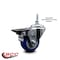 Service Caster 3 Inch Blue Polyurethane 38 Inch Threaded Stem Caster with Brake SCC-TS20S314-PPUB-BLUE-PLB-381615 - alternate 4